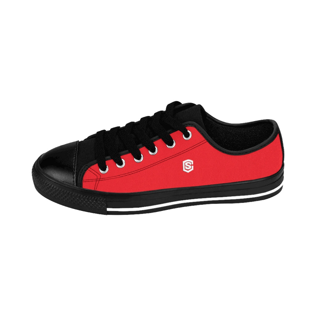 red Men's Sneakers - white logo