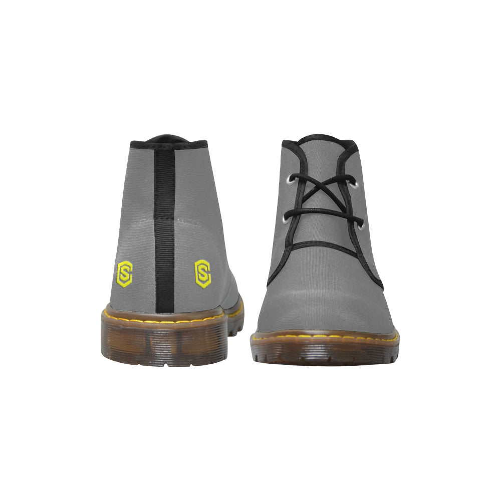 yellow Men's Canvas Chukka Boots (Model 2402-1)