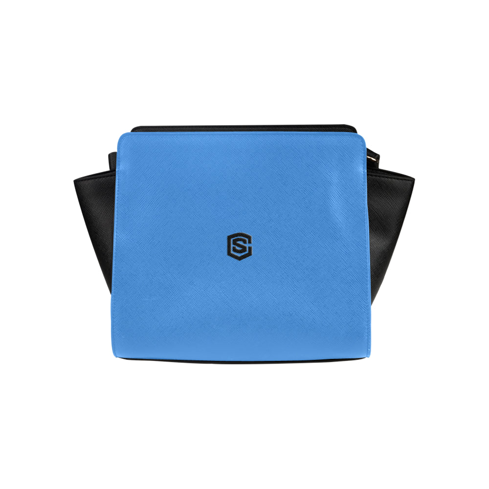 BLUE SATCHEL BAG black logo Satchel Bag (Model 1635)