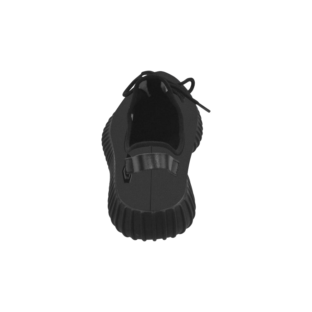 black logo Grus Men's Breathable Woven Running Shoes (Model 022)