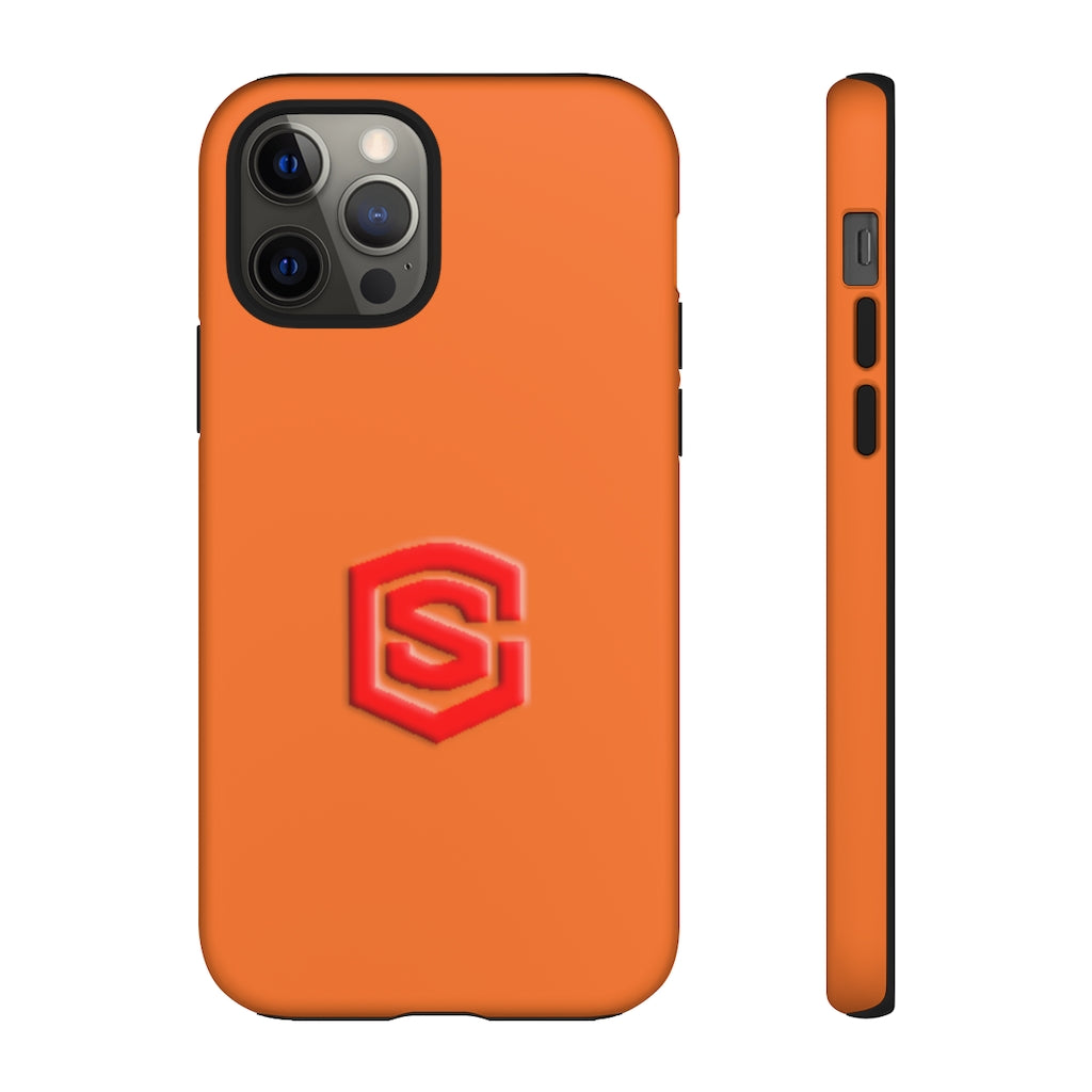 Orange Tough Cases Red Logo