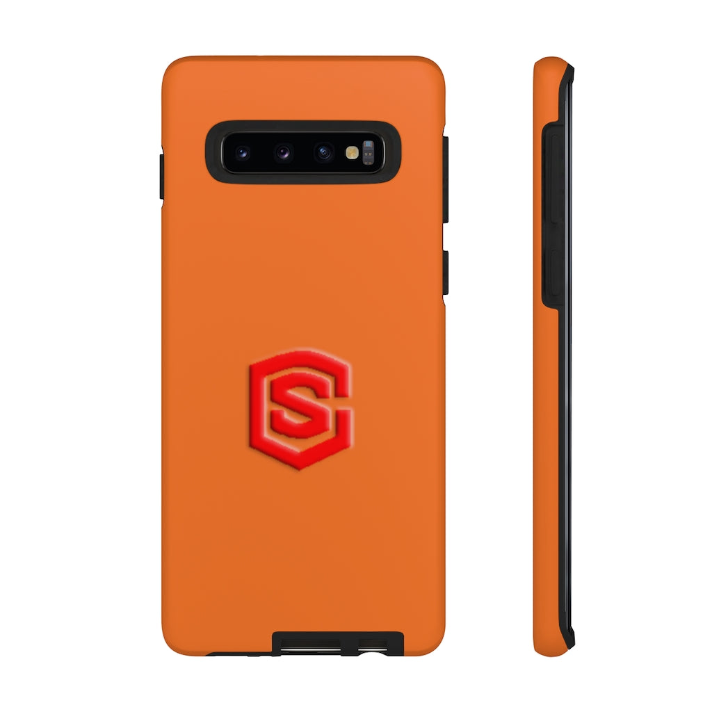 Orange Tough Cases Red Logo