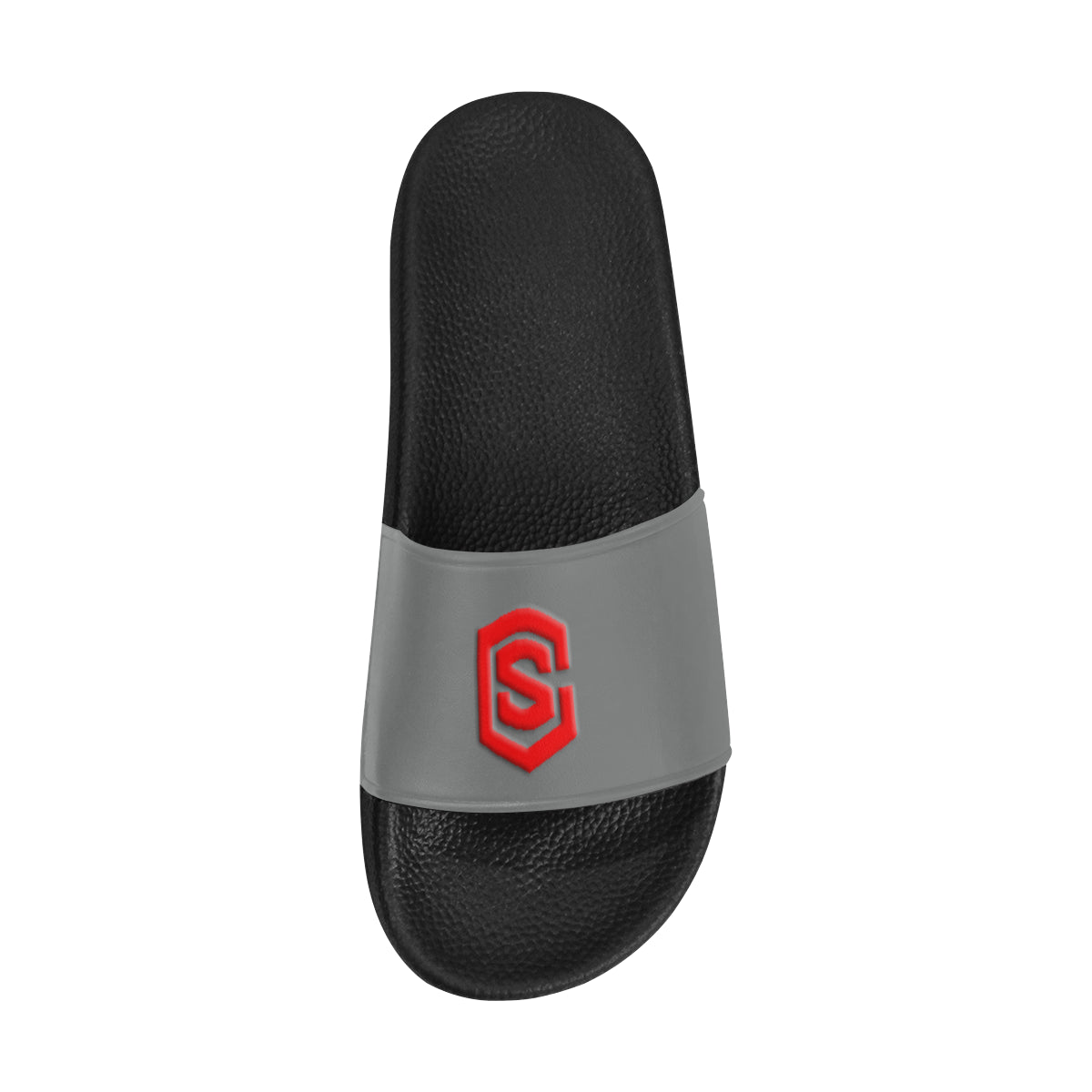 red logo Men's Slide Sandals (Model 057)