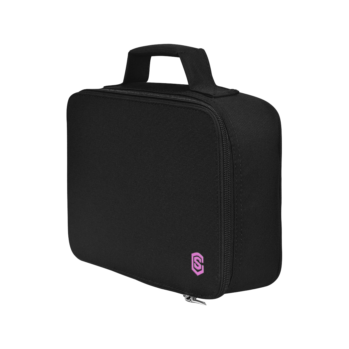 BLACK PROTABLE STORAGE BAG pink logo Portable Storage Bag (Model 1690)