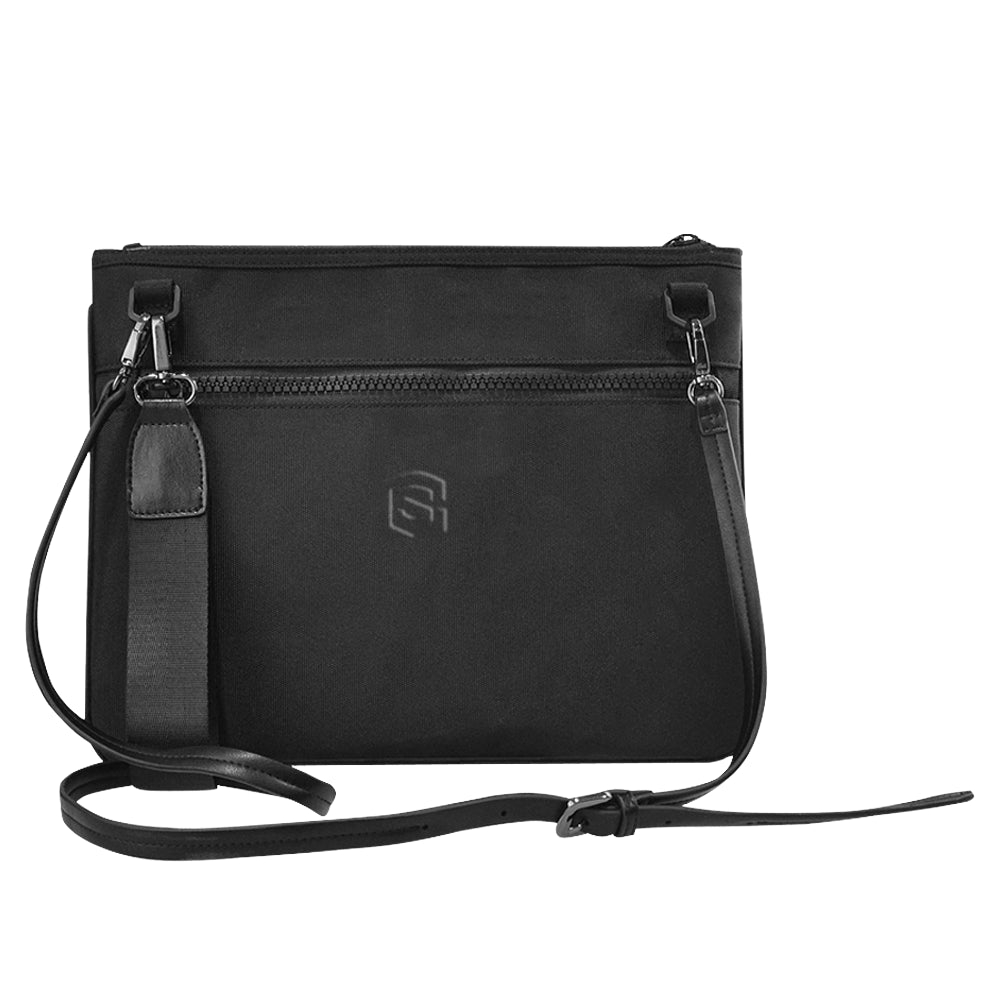 BLACK SLIM CLUTCH BAG black logo Slim Clutch Bag (Model 1668)