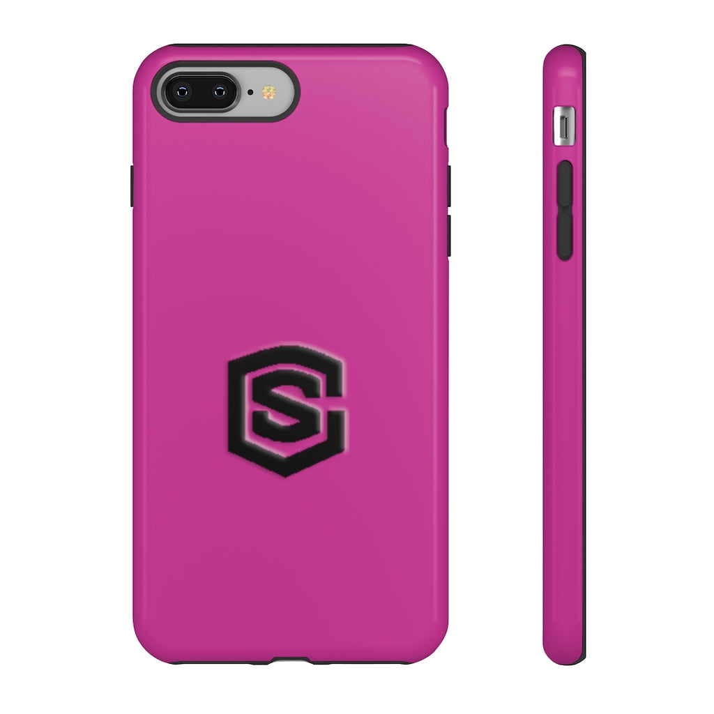 Purple Tough Cases Black Logo