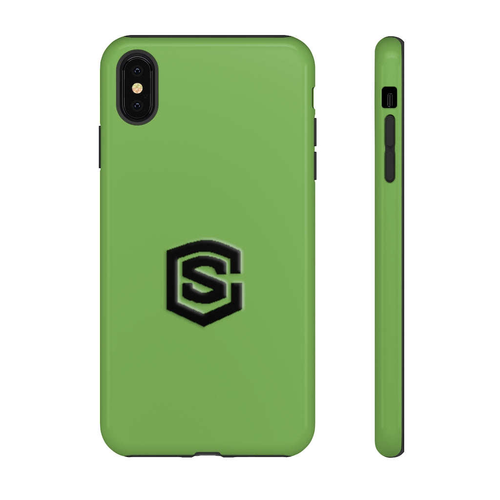 Green Tough Cases Black Logo