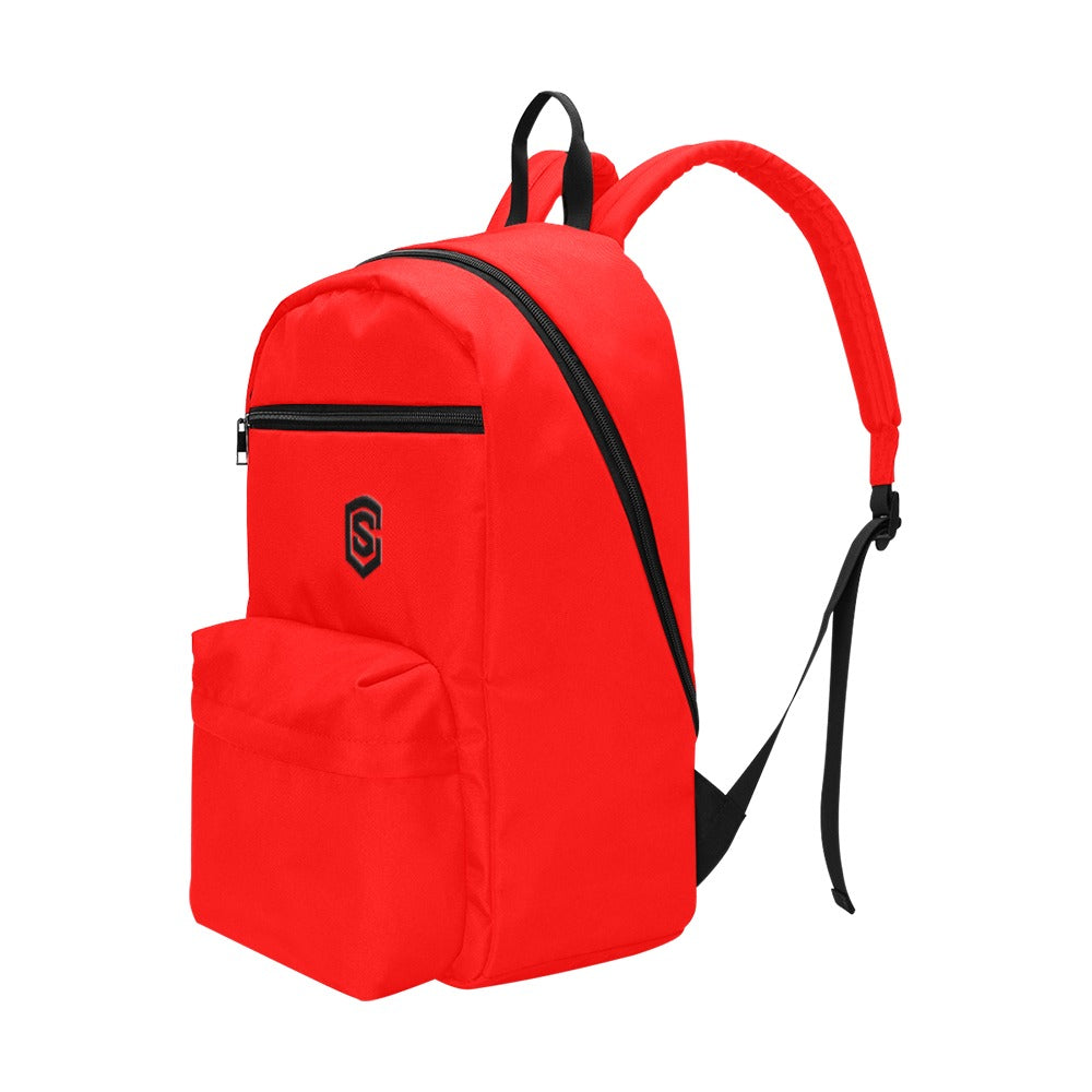Red Travel Backpack With Black Logo Travel Backpack(Large Capacity)(Model 1691)