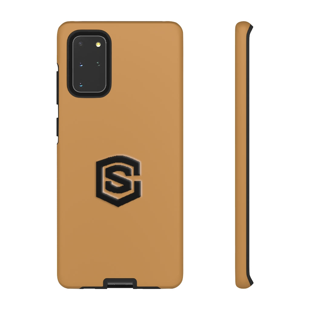 Brown Tough Cases Black Logo