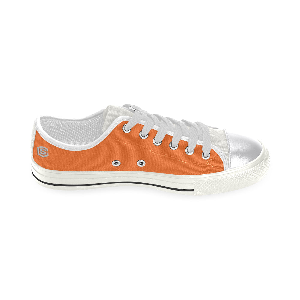 silver logo Women's Classic Canvas Shoes (Model 018)