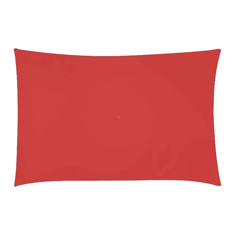 Red Duvet Cover Red Logo 3-Piece Bedding Set (1 Duvet Cover 86"x70"; 2 Pillowcases 20"x30")(One Side)