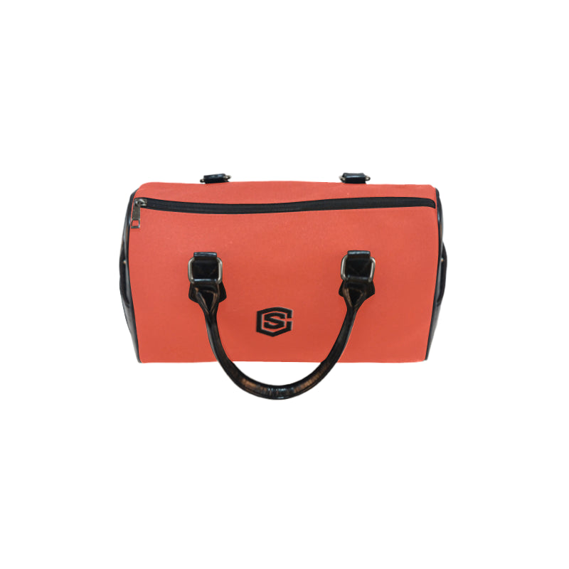 RED HANDBAG black logo Boston Handbag (Model 1621)