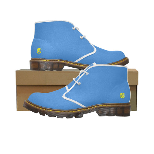 yellow Men's Canvas Chukka Boots (Model 2402-1)