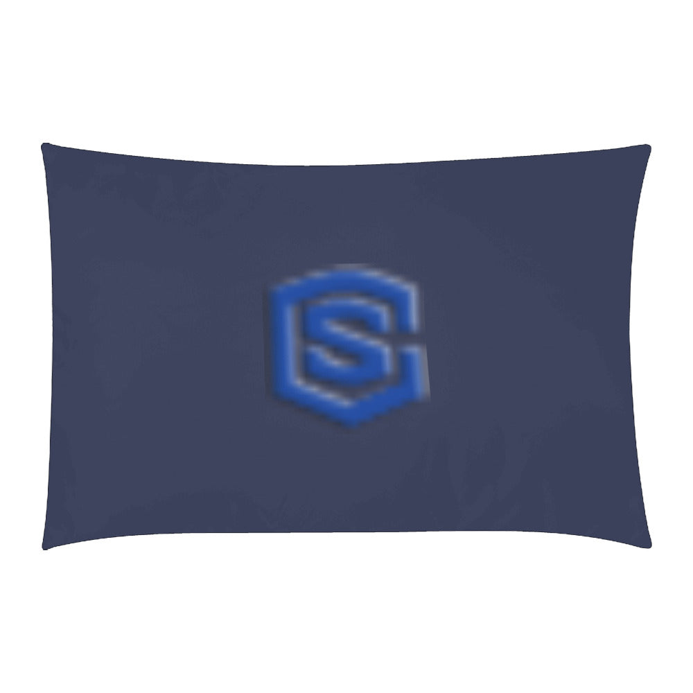 Blue Duvet Cover Blue Logo 3-Piece Bedding Set (1 Duvet Cover 86"x70"; 2 Pillowcases 20"x30")(One Side)