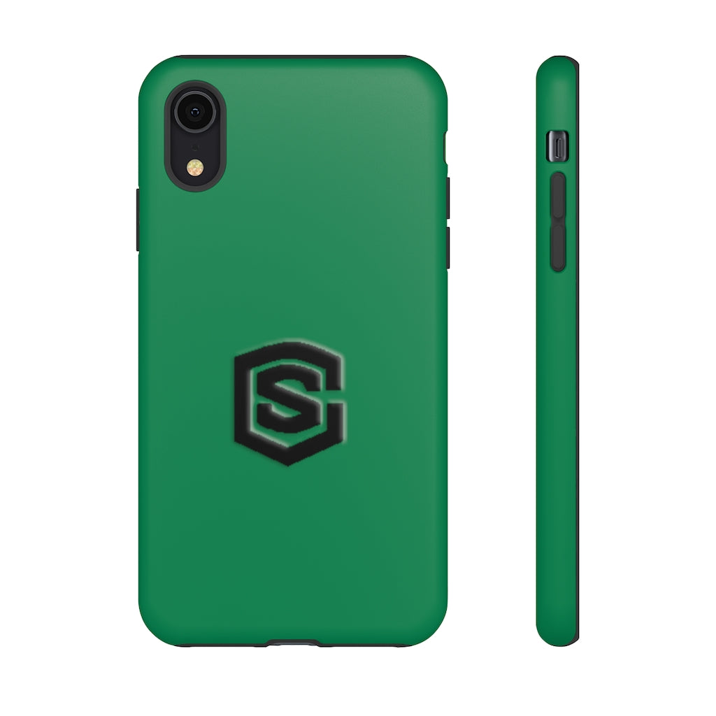 Green Tough Cases Black Logo