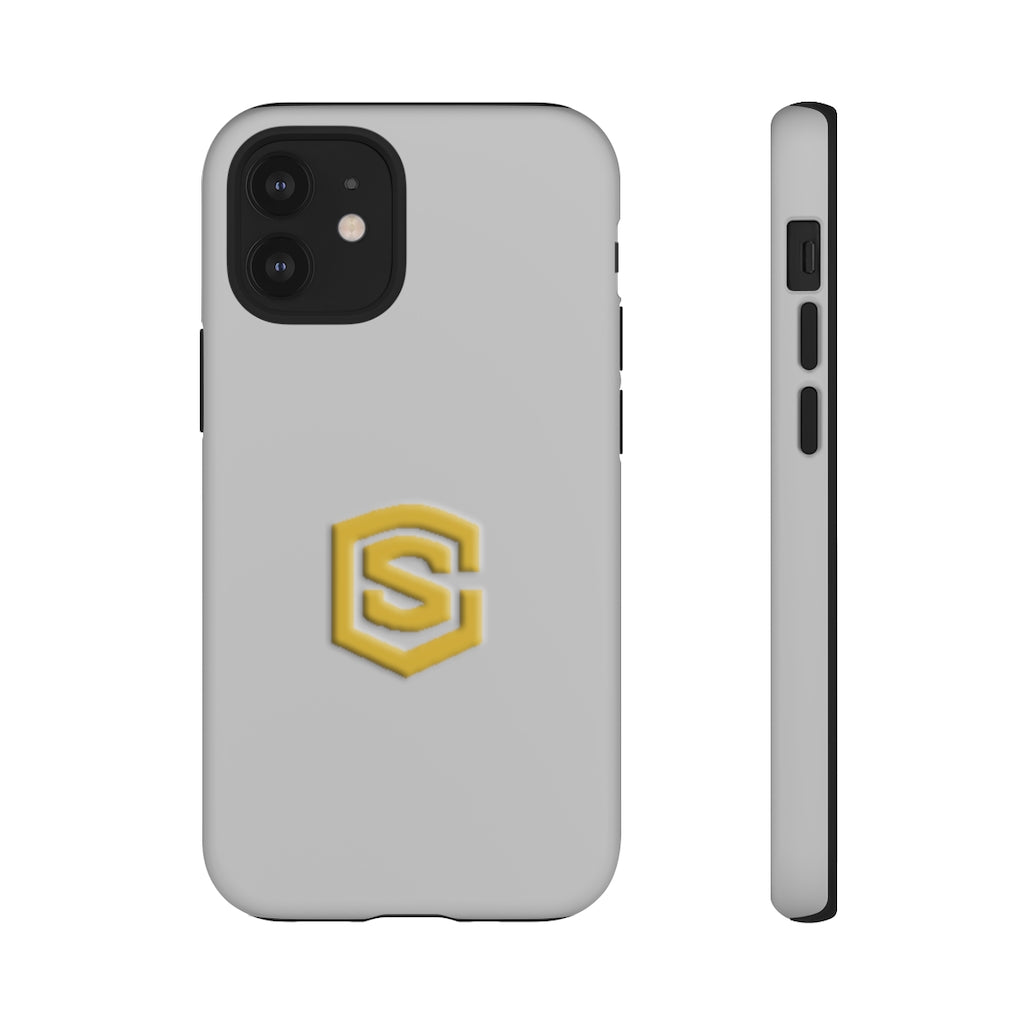Silver Tough Cases Gold Logo