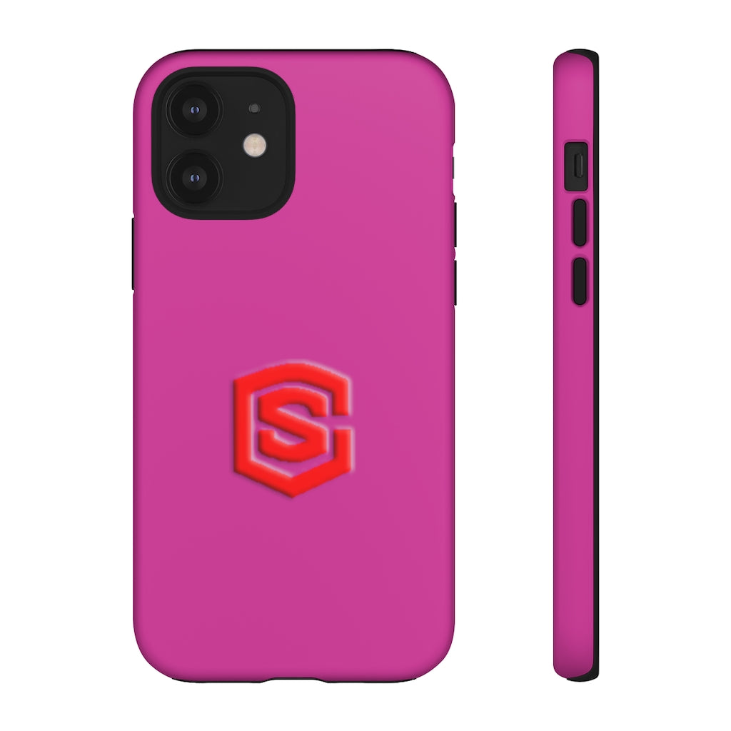 Pink Tough Cases Red Logo