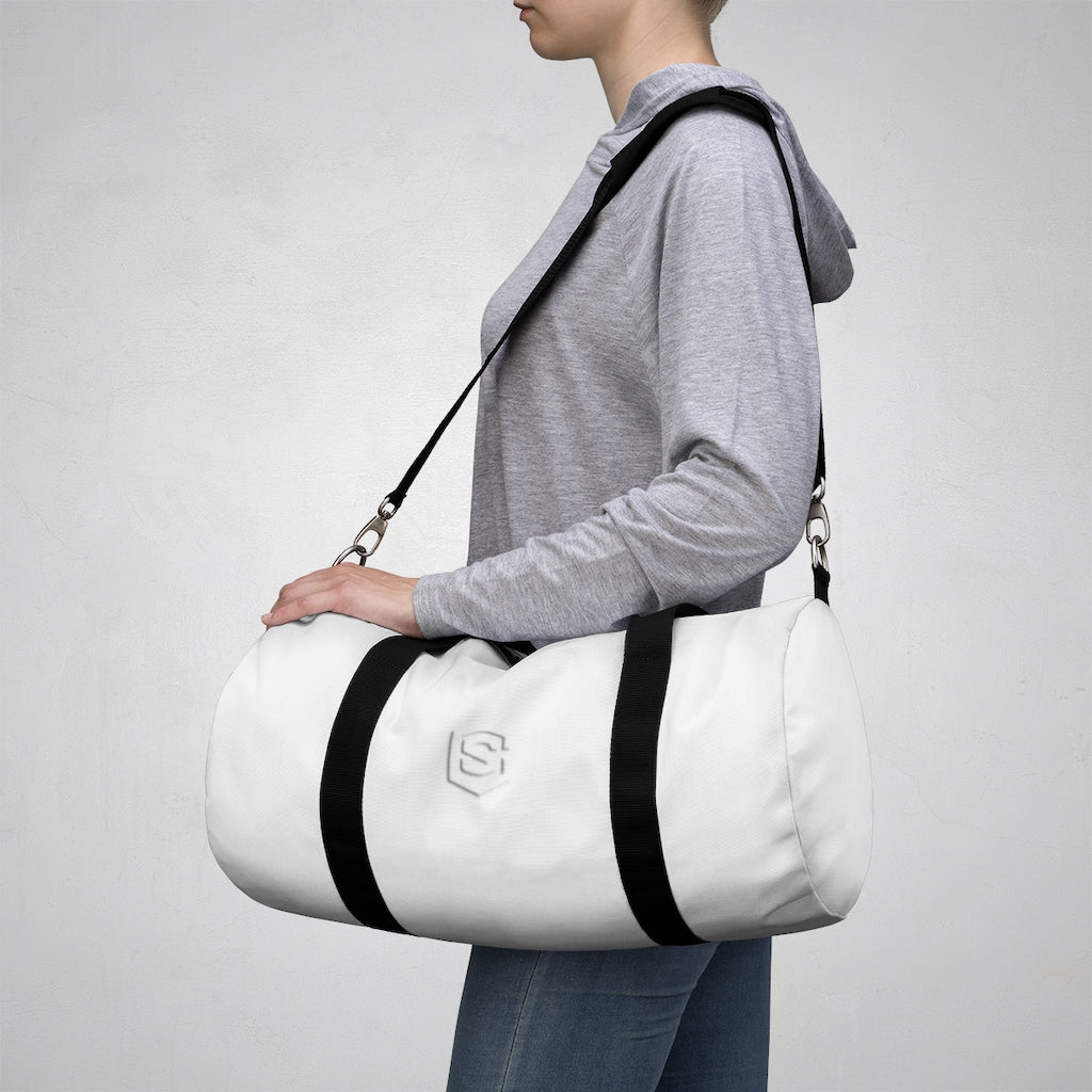 Duffel Bag White Logo