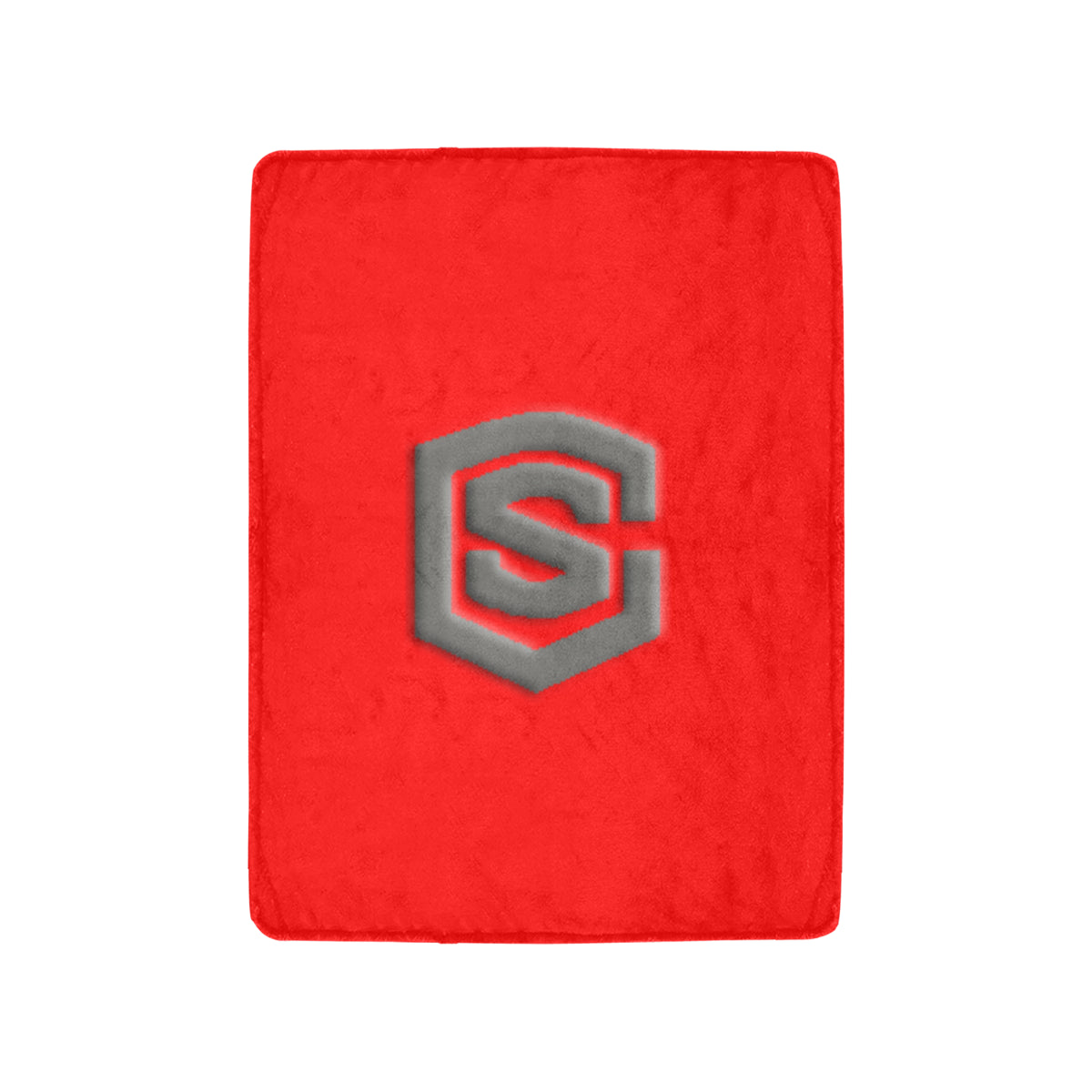 Red Ultra-Soft Micro Fleece Blanket with Gray Logo Ultra-Soft Micro Fleece Blanket 30"x40"