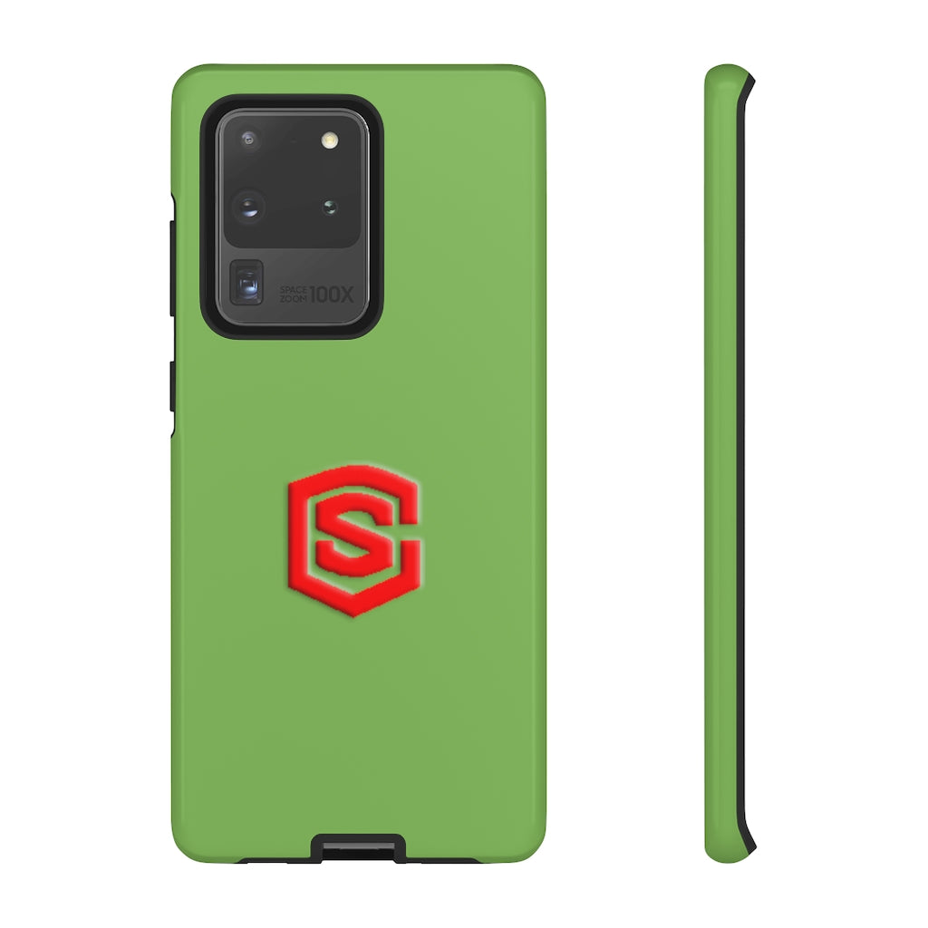 Green Tough Cases Red Logo