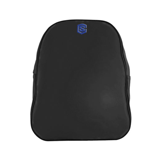 School Backpack Blue Logo
