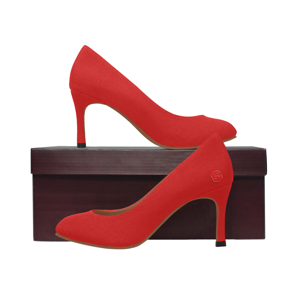 red logo Women's High Heels (Model 048)
