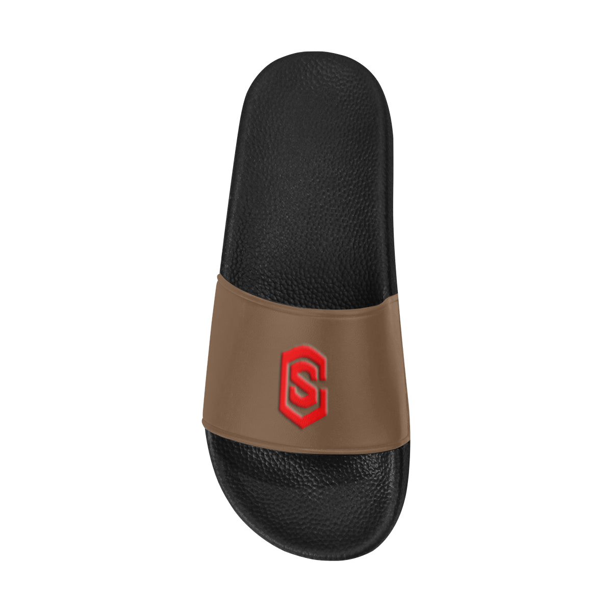 red logo Men's Slide Sandals (Model 057)
