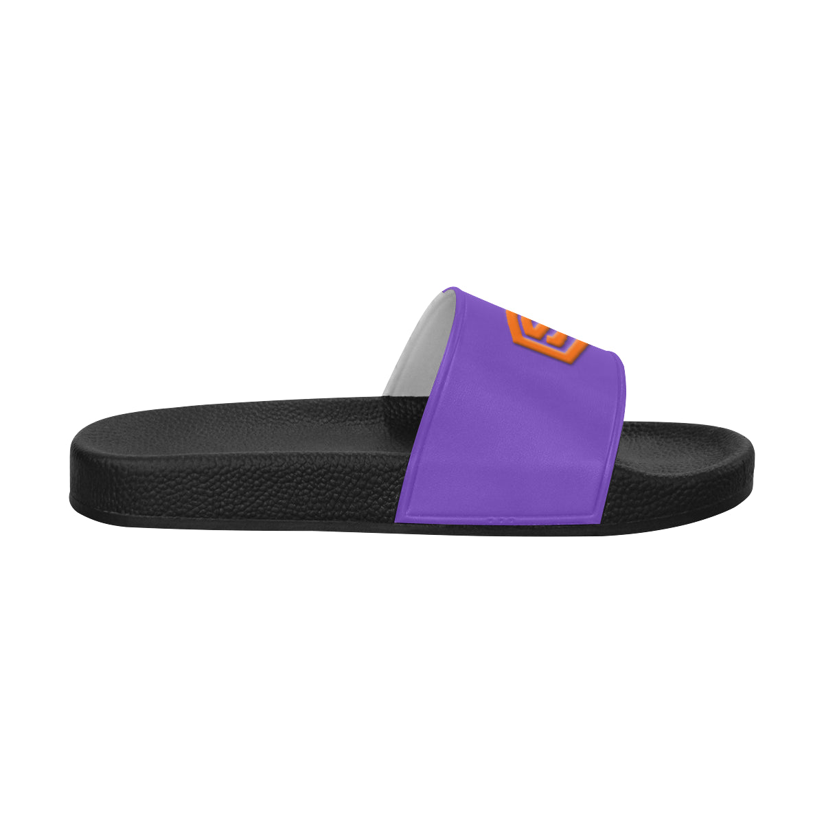 orange logo Men's Slide Sandals (Model 057)