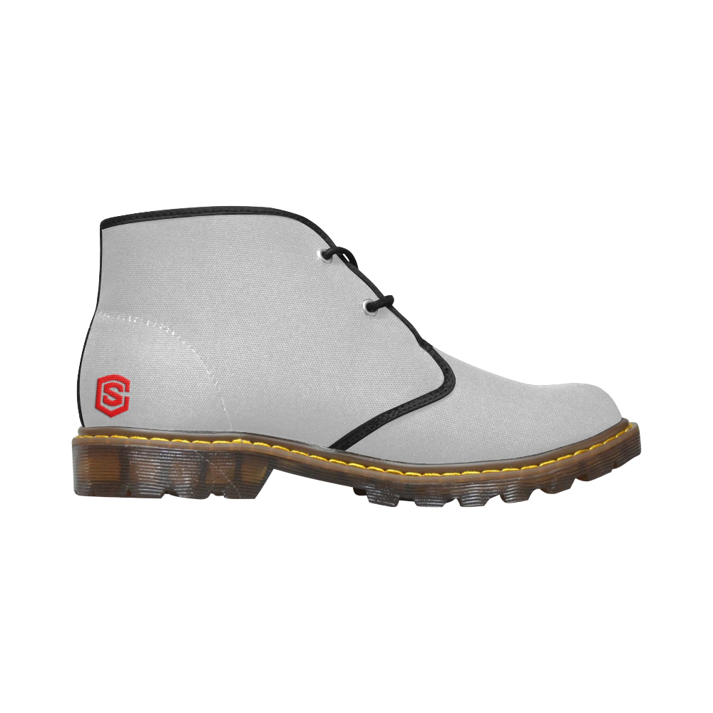 red logo Women's Canvas Chukka Boots (Model 2402-1)