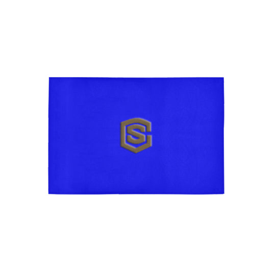 Blue Doormat 24" x 16" (Sponge Material) with Brown Logo Doormat 24" x 16" (Sponge Material)