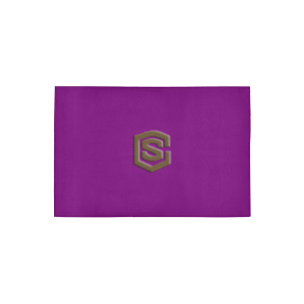 Purple Doormat 24" x 16" (Sponge Material) with Brown Logo Doormat 24" x 16" (Sponge Material)