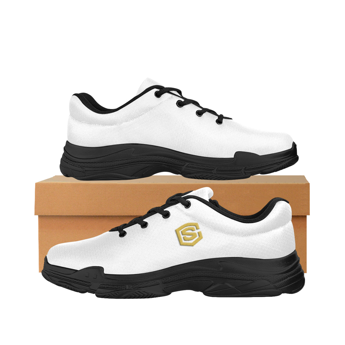 gold logo Lyra Men's Running Shoes (Model 058)