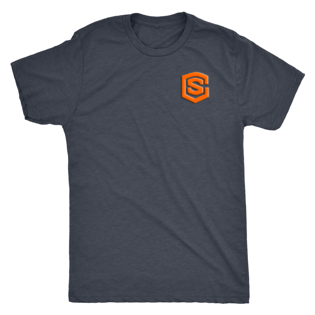 Next Level Mens Triblend WITH ORANGE LOGO