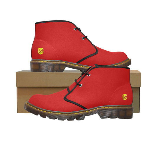 yellow Men's Canvas Chukka Boots (Model 2402-1)