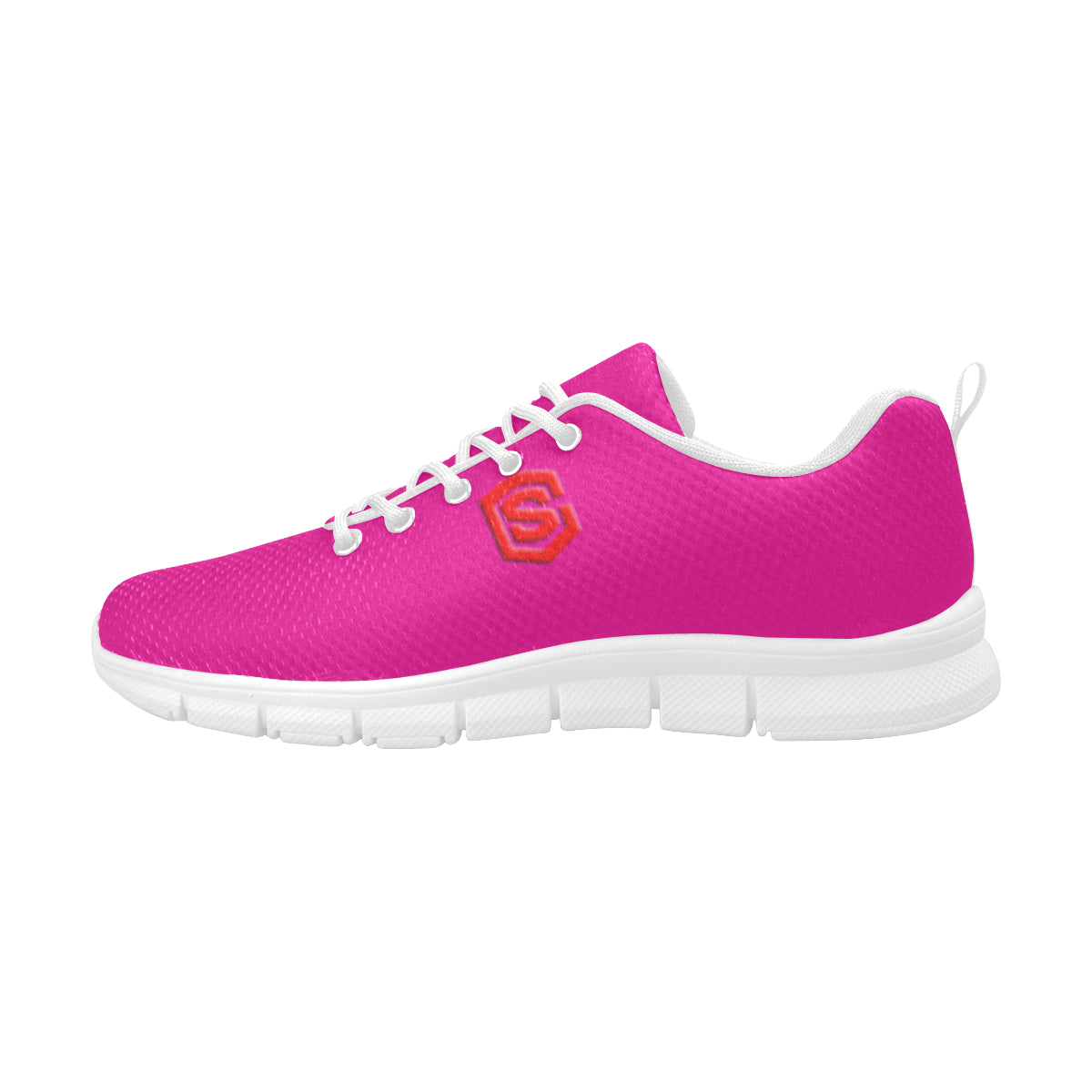 red logo Women's Breathable Running Shoes (Model 055)