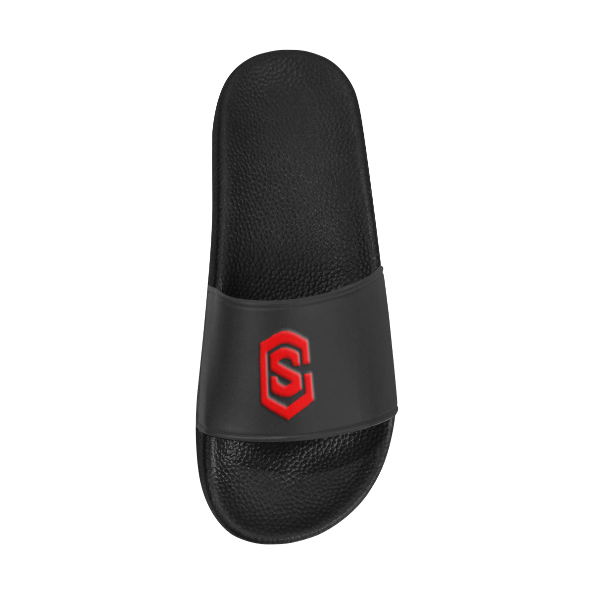 red logo Men's Slide Sandals (Model 057)