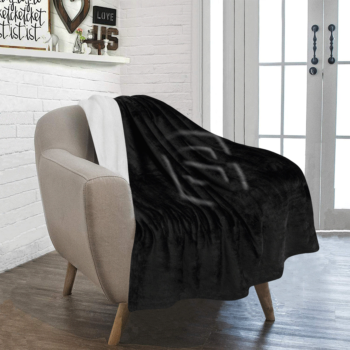 Black Ultra-Soft Micro Fleece Blanket with Black Logo Ultra-Soft Micro Fleece Blanket 30"x40"