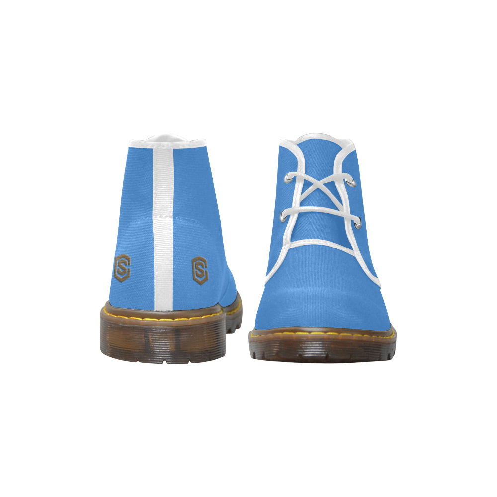 brown Men's Canvas Chukka Boots (Model 2402-1)