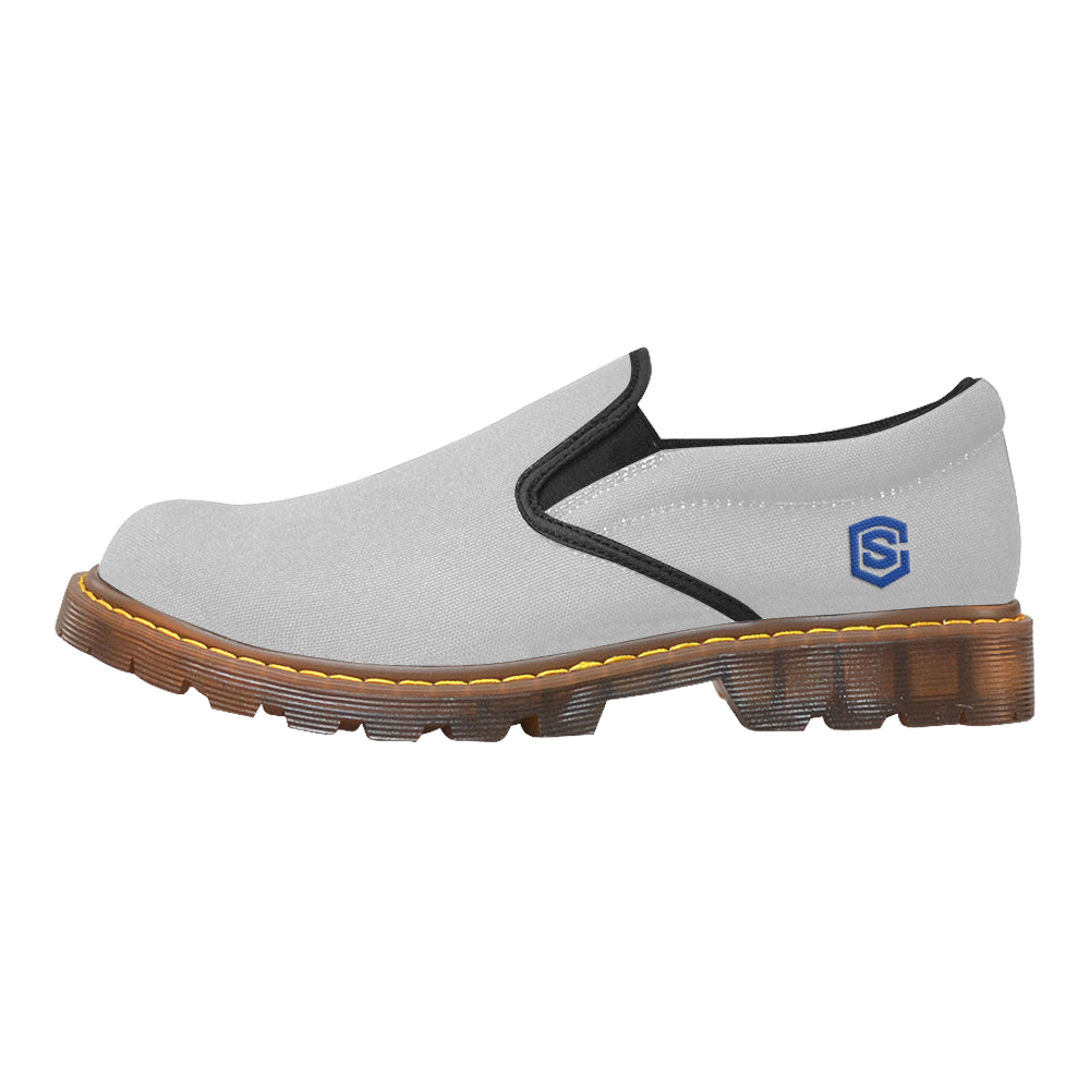 blue logo Martin Men's Slip-On Loafer (Model 12031)