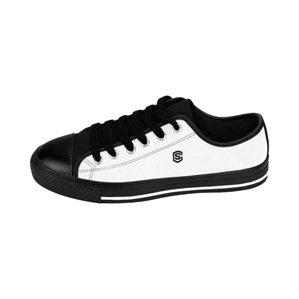 white Men's Sneakers - black logo