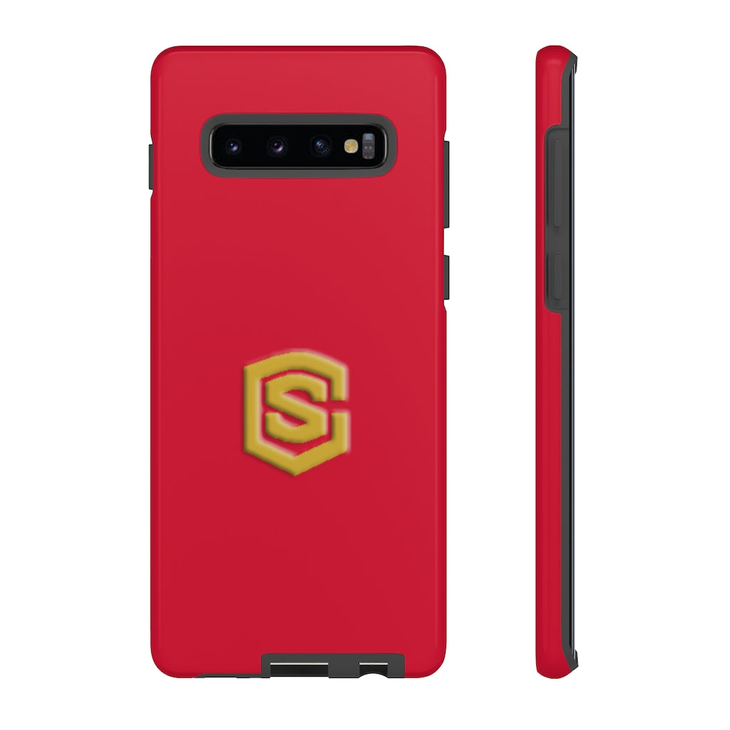 Red Tough Cases Gold Logo