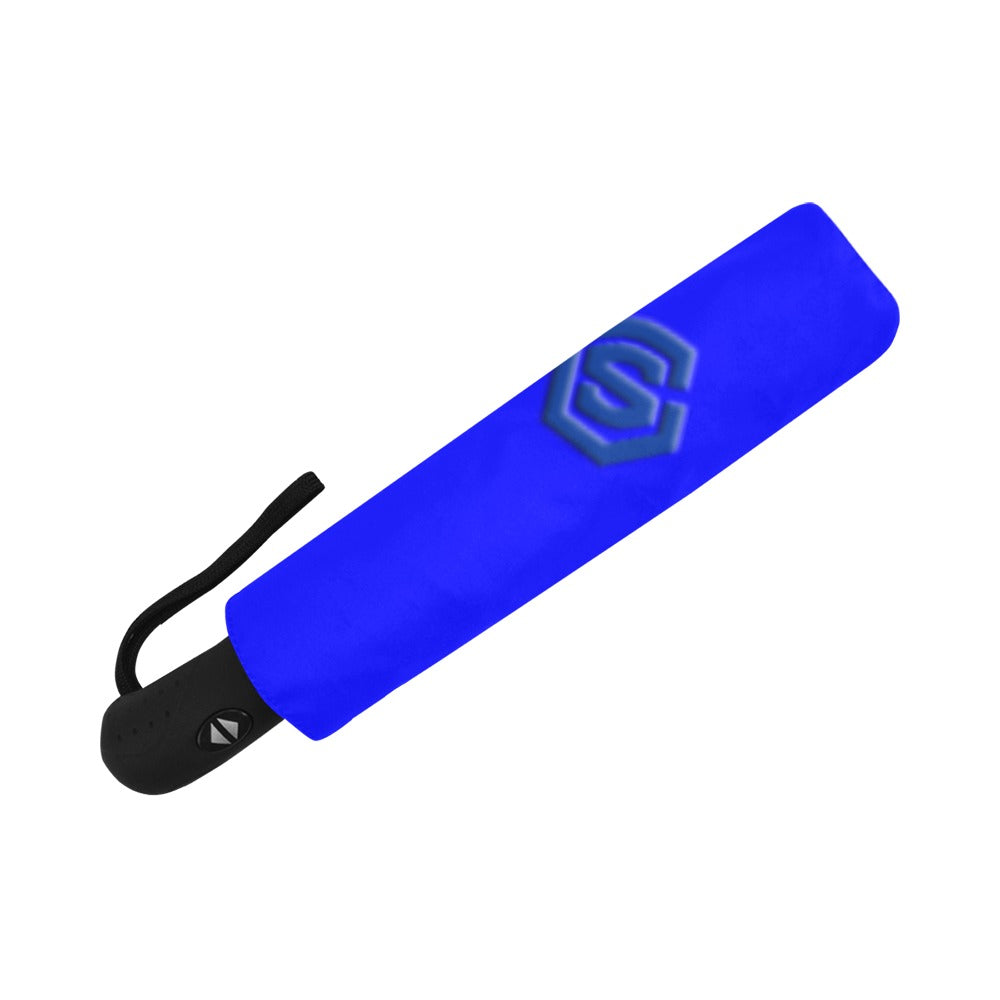 Blue Anti-UV Automatic Umbrella With Blue Logo Anti-UV Automatic Umbrella(Outside Printing)(Model U09)