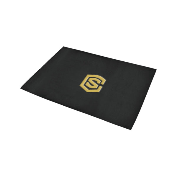 Black Doormat 24" x 16" (Sponge Material) with Gold Logo Doormat 24" x 16" (Sponge Material)