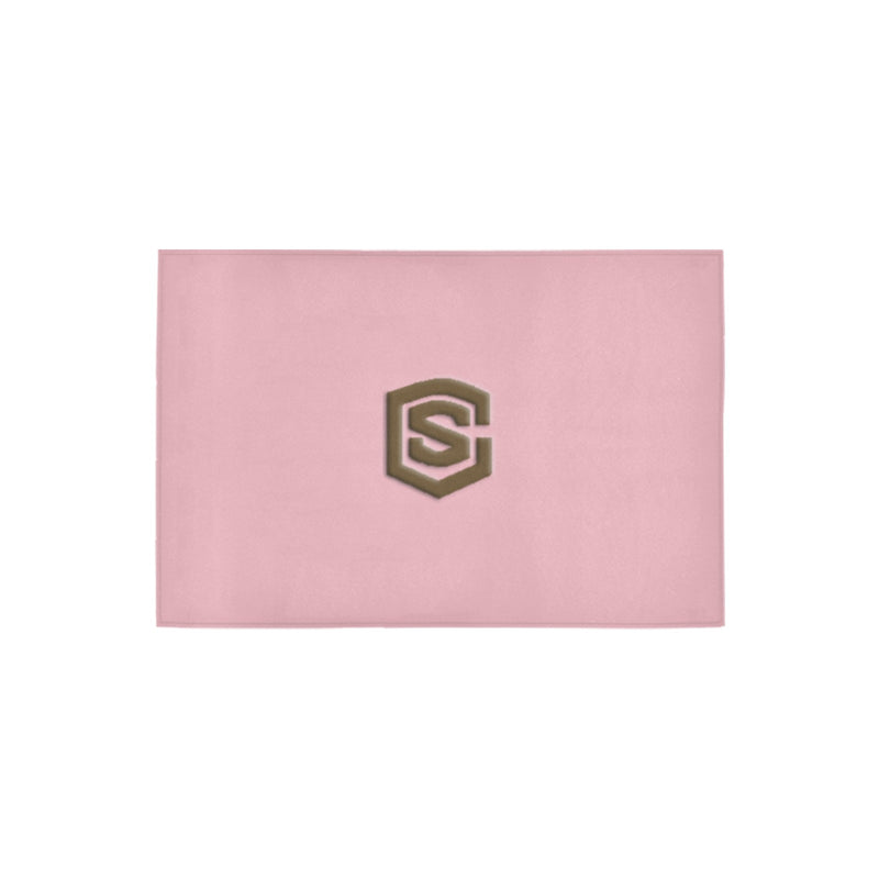 Pink Doormat 24" x 16" (Sponge Material) with Brown Logo Doormat 24" x 16" (Sponge Material)