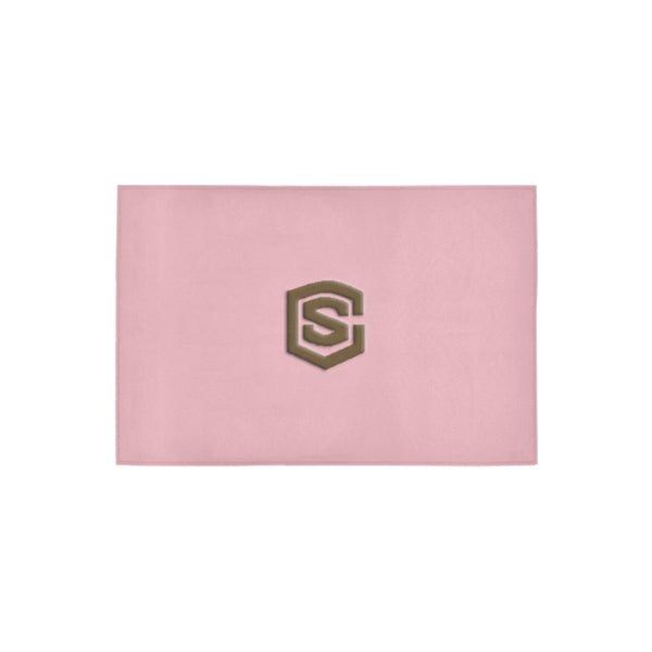 Pink Doormat 24" x 16" (Sponge Material) with Brown Logo Doormat 24" x 16" (Sponge Material)