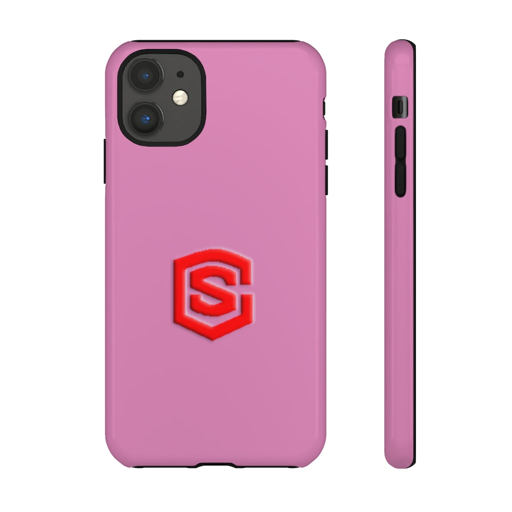 Pink Tough Cases Red Logo