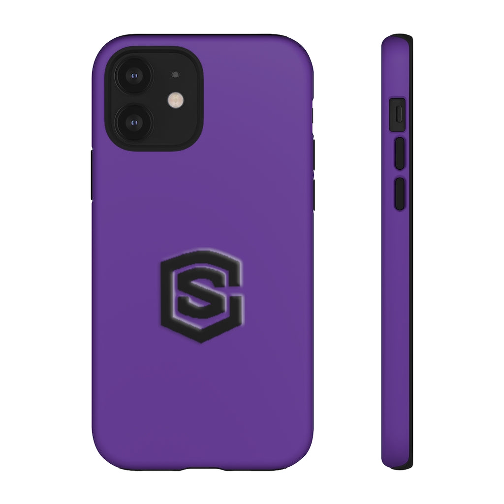 Purple Tough Cases Black Logo