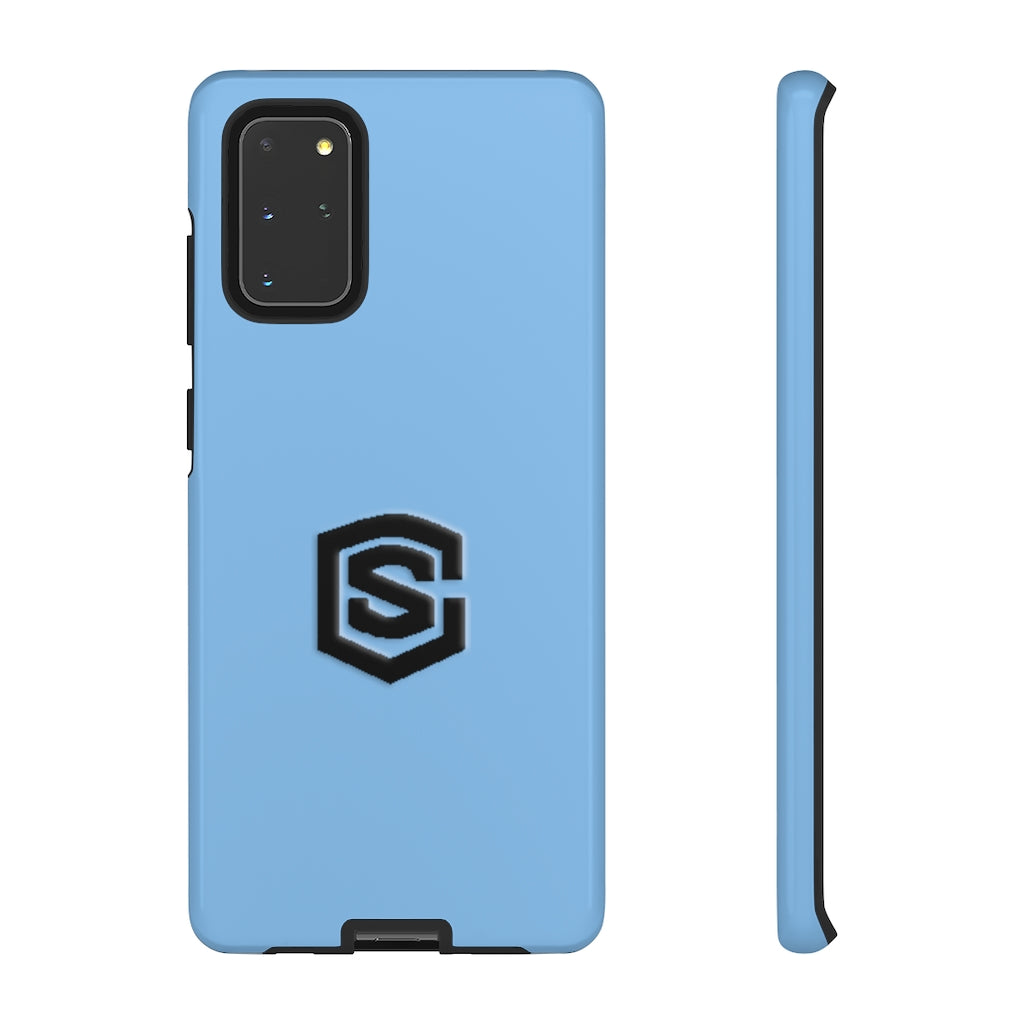 Blue Tough Cases Black Logo