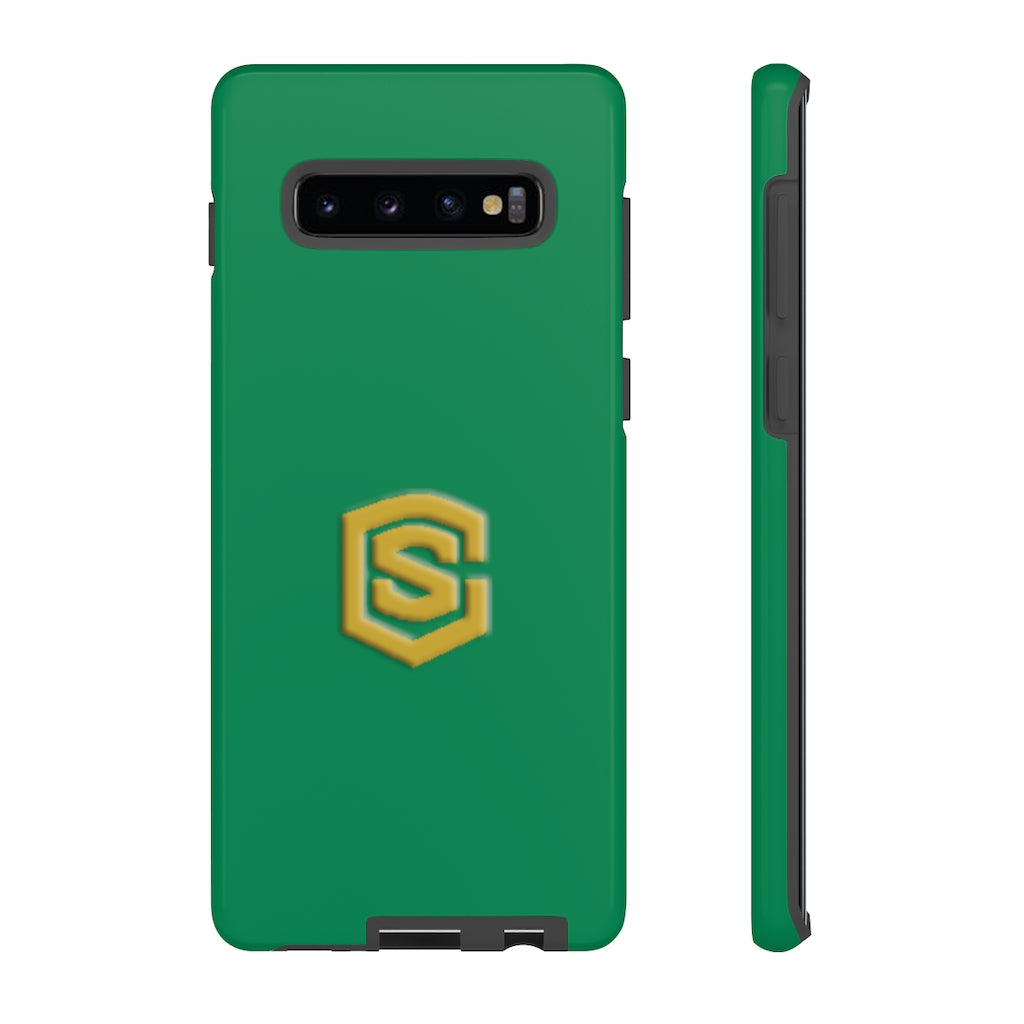 Green Tough Cases Gold Logo