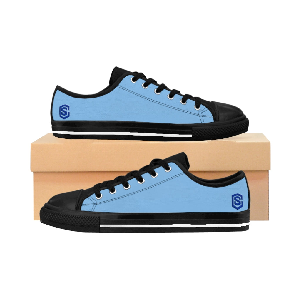 blue Women's Sneakers Blue logo